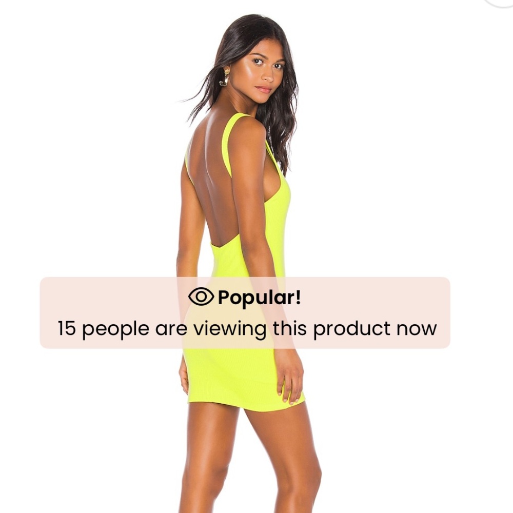 Superdown Kourtney Neon Yellow Mini Dress REVOLVE best seller!